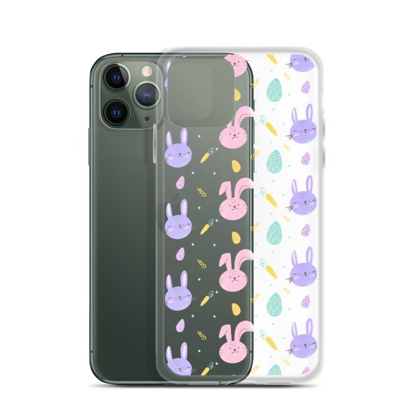 Cute Easter Bunnies iPhone Clear Case