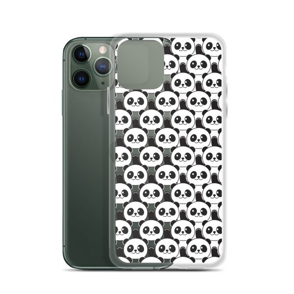 Cute Panda Bears iPhone Clear Case