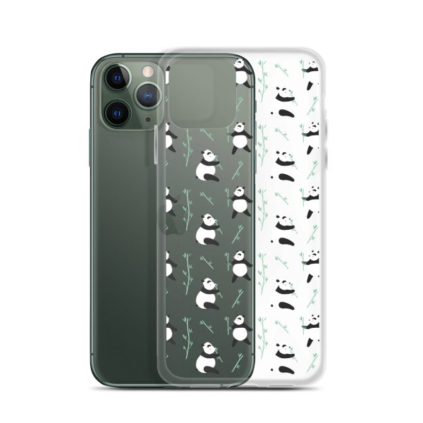 Cute Panda iPhone Clear Case