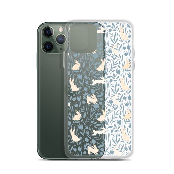 Easter Hopping Bunnies iPhone Clear Case