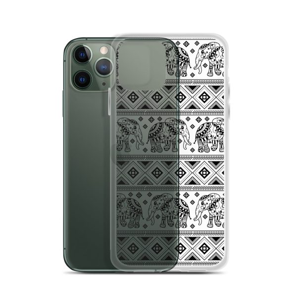 Elephant Mandala iPhone Clear Case