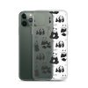 Panda Bears Bamboo iPhone Clear Case