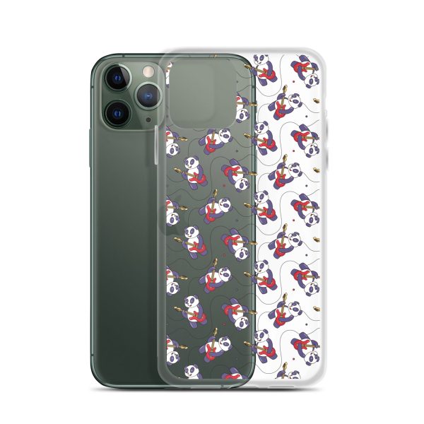Panda Guitarist iPhone Clear Case