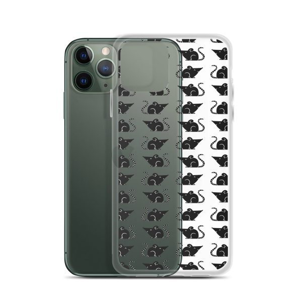 Rat Silhouette iPhone Clear Case