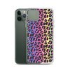 Neon Leopard iPhone Clear Case