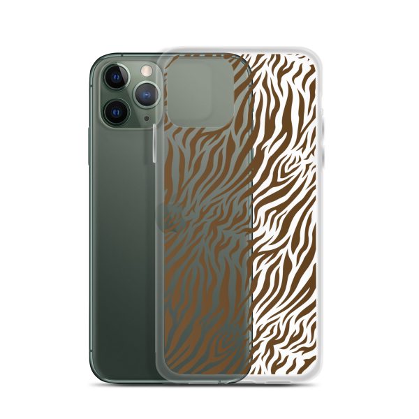 Tiger Print iPhone Clear Case
