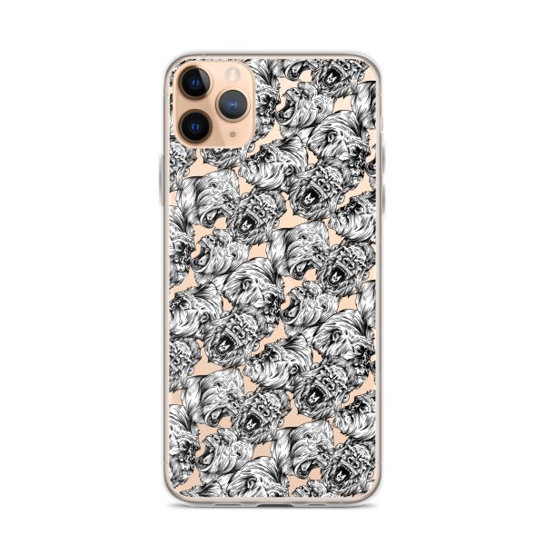 Angry Gorillas iPhone Clear Case