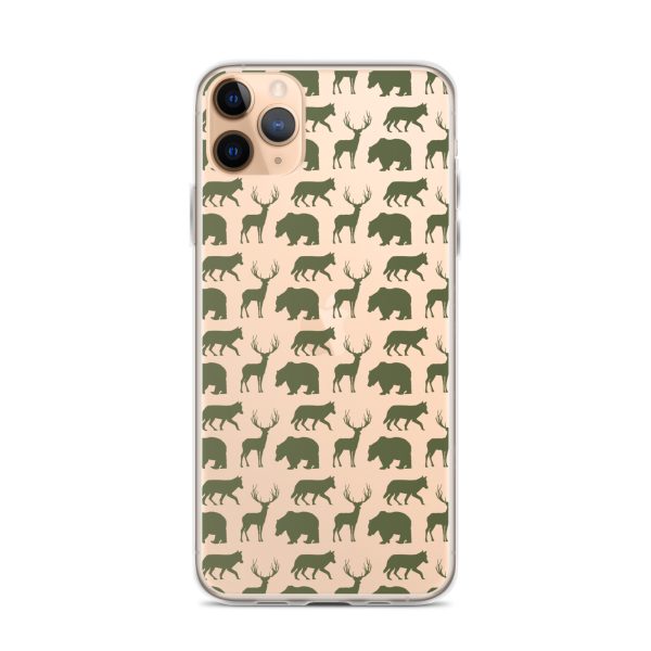 Animals Silhouette iPhone Clear Case