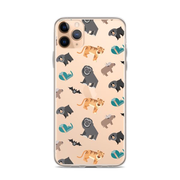 Asian Jungle Animals iPhone Clear Case