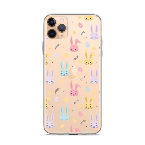 Colorful Bunnies Easter iPhone Clear Case
