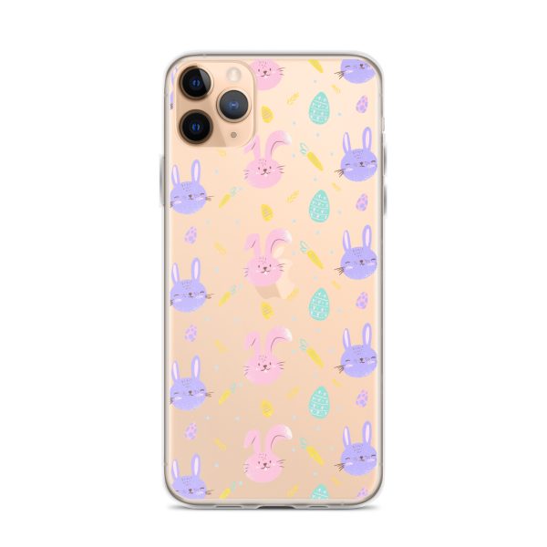 Cute Easter Bunnies iPhone Clear Case