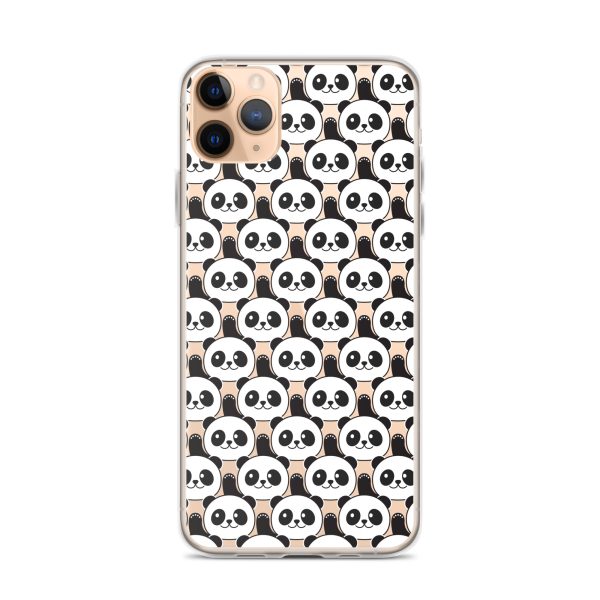 Cute Panda Bears iPhone Clear Case