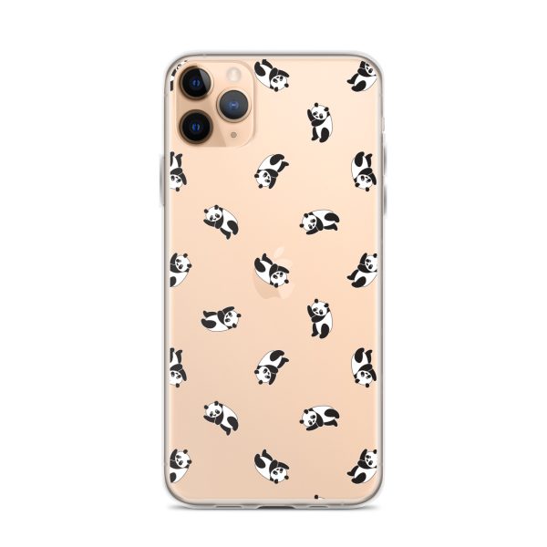 Cute Pandas iPhone Clear Case