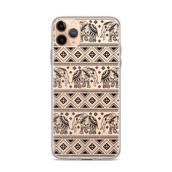 Elephant Mandala iPhone Clear Case