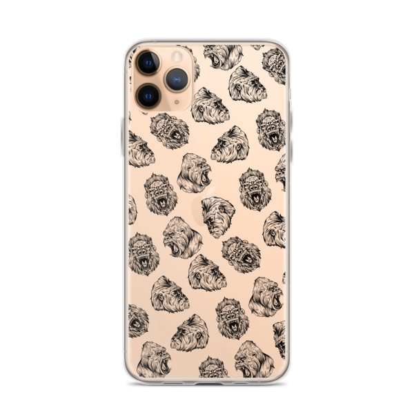 Illustrated Gorilla Seamless iPhone Clear Case