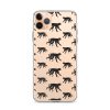 Monkey Silhouette iPhone Clear Case