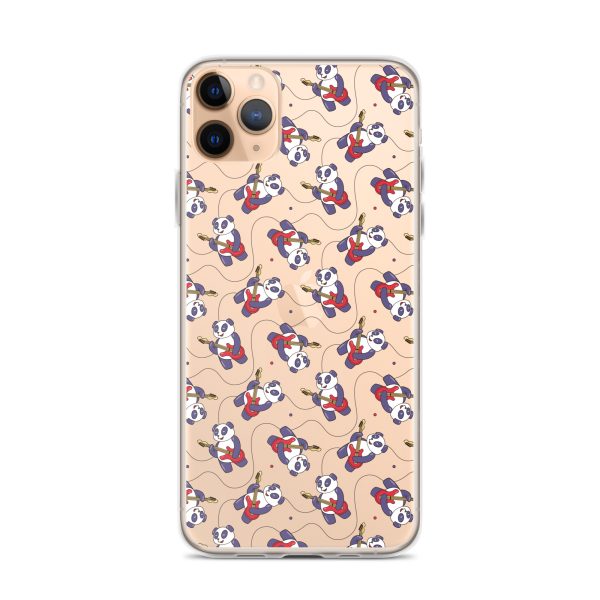 Panda Guitarist iPhone Clear Case