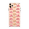 Pink Bunnies iPhone Clear Case