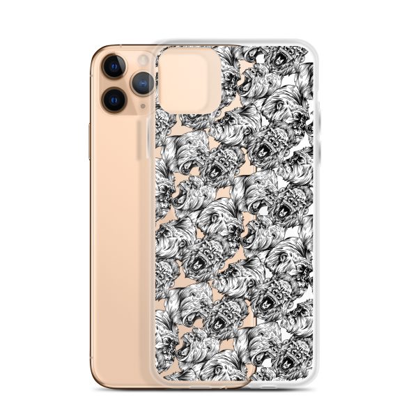 Angry Gorillas iPhone Clear Case