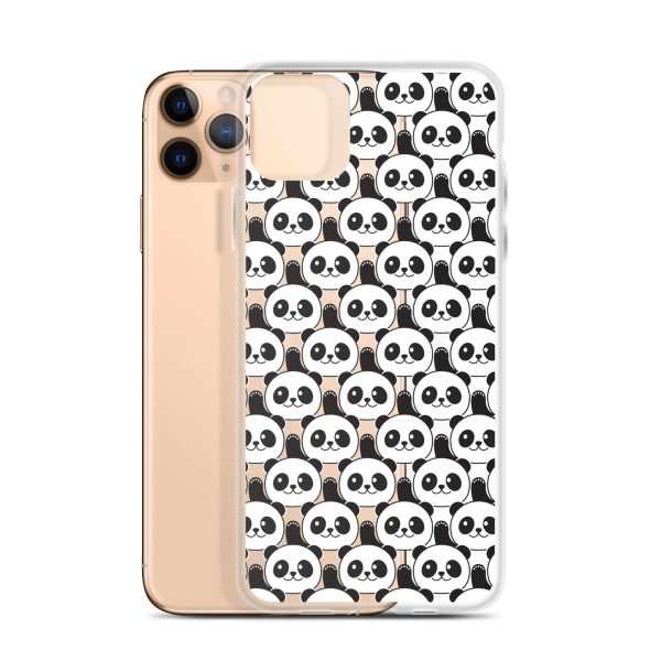 Cute Panda Bears iPhone Clear Case