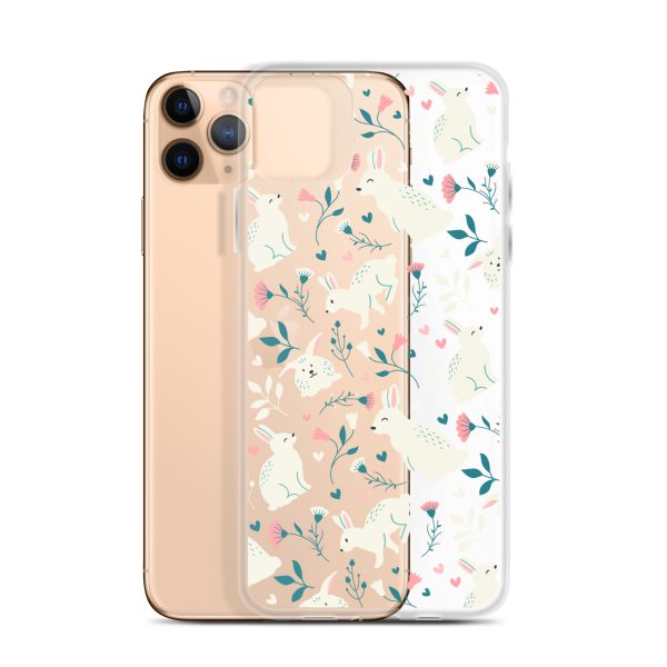 Easter Cute Rabbits iPhone Clear Case