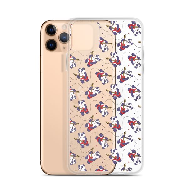 Panda Guitarist iPhone Clear Case