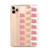 Pink Bunnies iPhone Clear Case