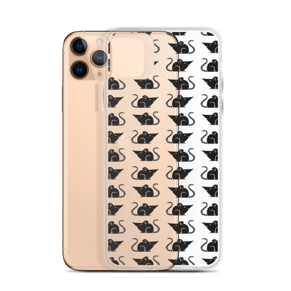 Rat Silhouette iPhone Clear Case