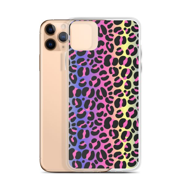 Neon Leopard iPhone Clear Case