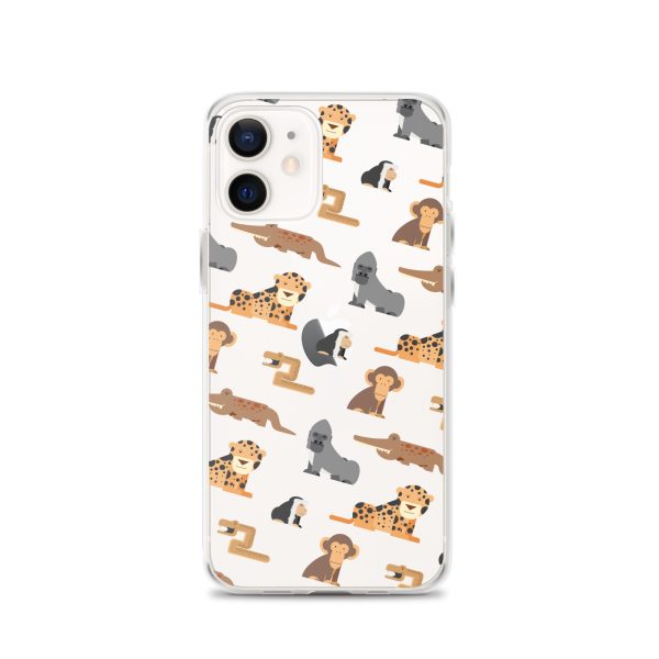 African Jungle Animals iPhone Clear Case
