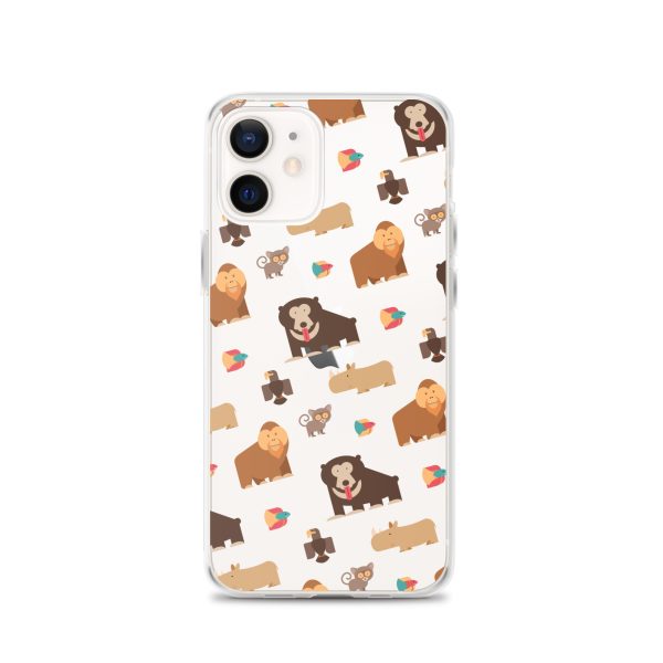 Asian Jungle Animals iPhone Clear Case