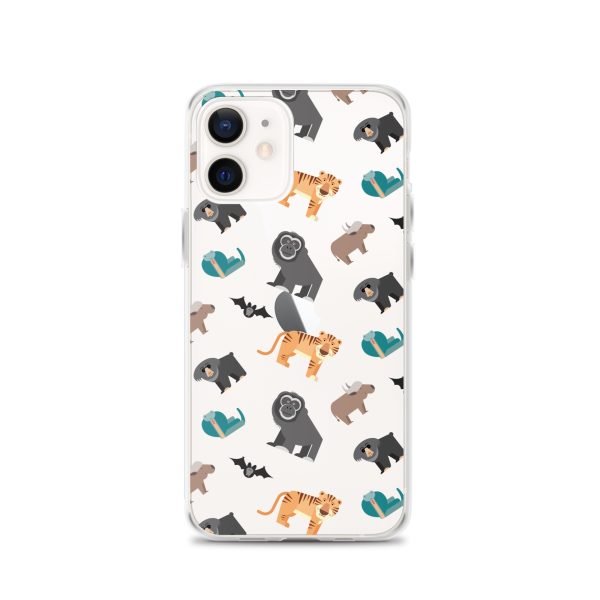 Asian Jungle Animals iPhone Clear Case