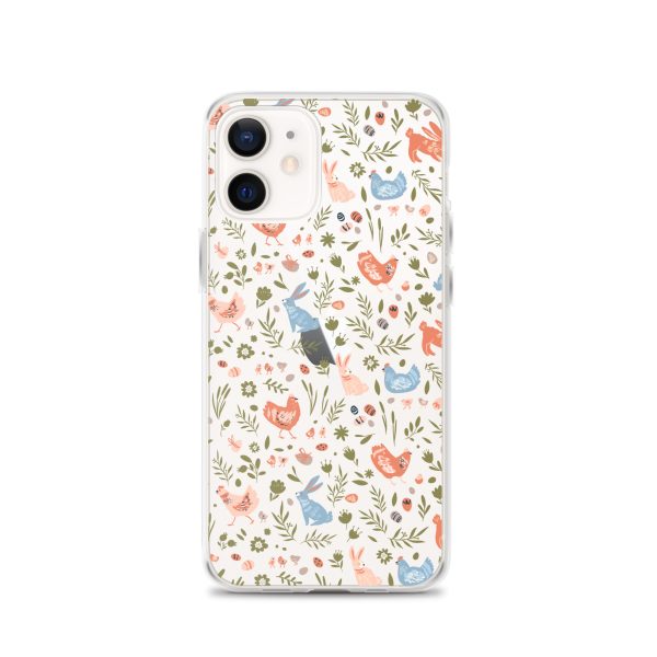 Bunnies and Hens Easter iPhone Clear Case