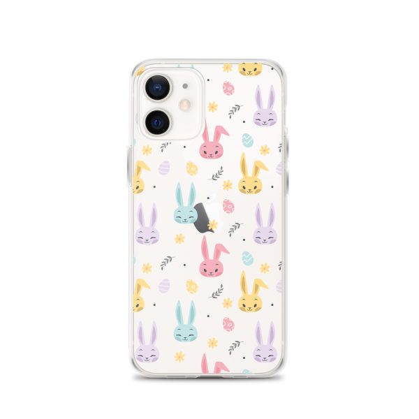 Colorful Bunnies Easter iPhone Clear Case