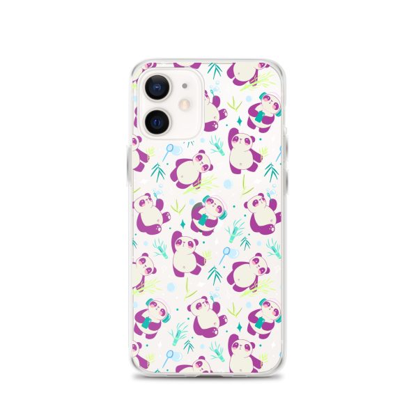 Cute Panda Bamboo iPhone Clear Case