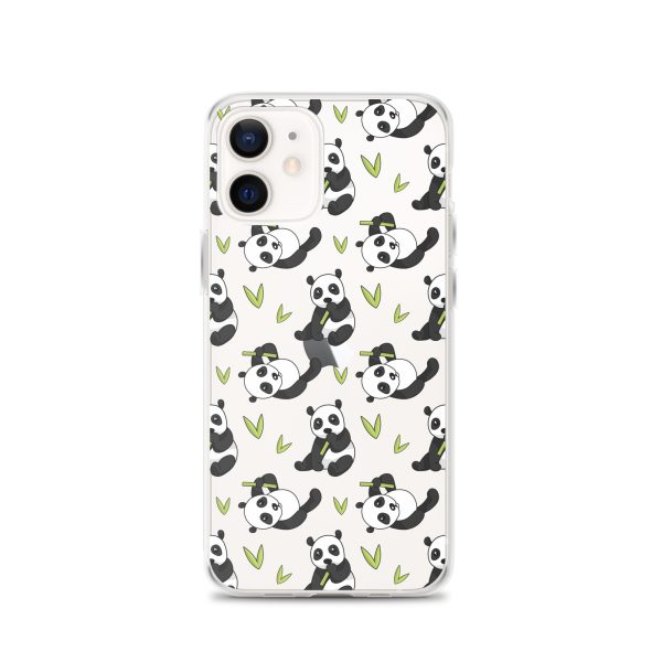 Cute Panda Bear iPhone Clear Case