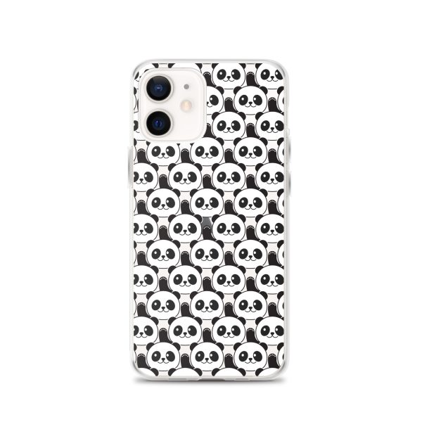 Cute Panda Bears iPhone Clear Case