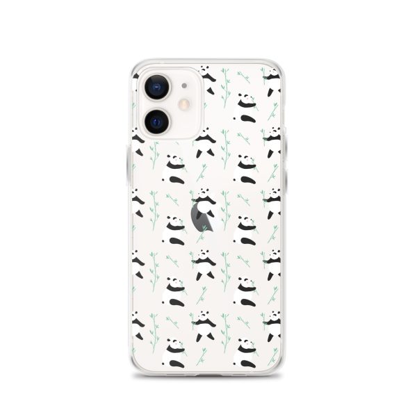 Cute Panda iPhone Clear Case