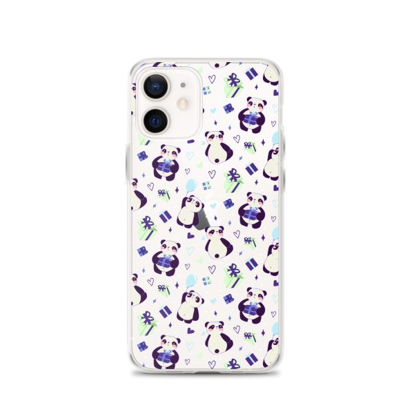 Cute Panda Presents iPhone Clear Case