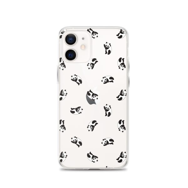 Cute Pandas iPhone Clear Case
