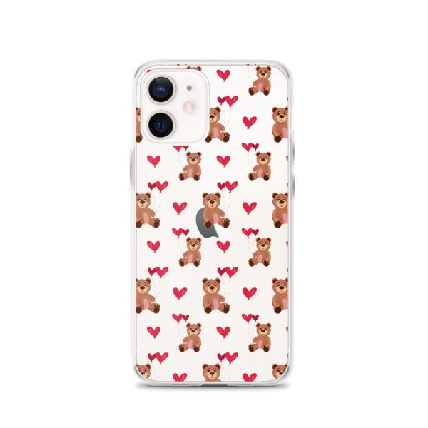 Cute Teddy Bear iPhone Clear Case