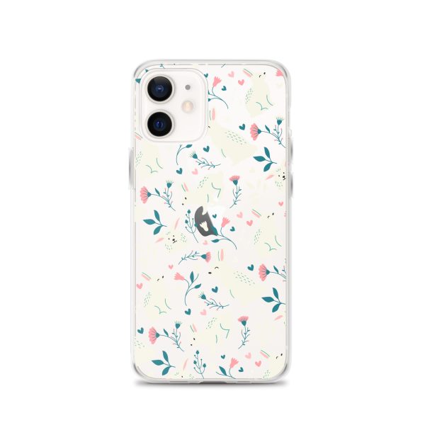 Easter Cute Rabbits iPhone Clear Case