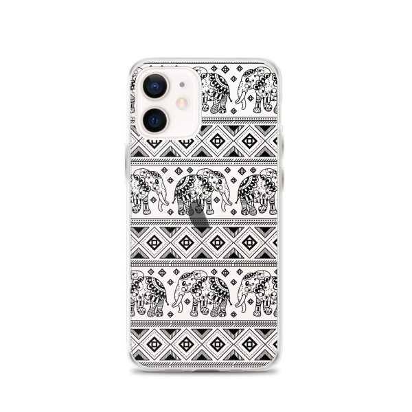 Elephant Mandala iPhone Clear Case