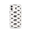 Monkey Silhouette iPhone Clear Case