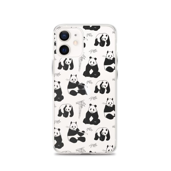 Panda Bears Bamboo iPhone Clear Case