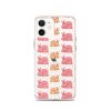 Pink Bunnies iPhone Clear Case