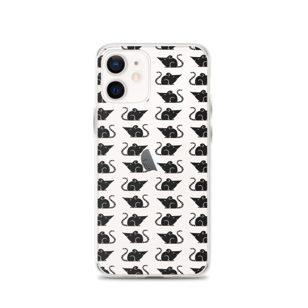 Rat Silhouette iPhone Clear Case
