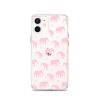 Seamless Elephant Silhouette iPhone Clear Case