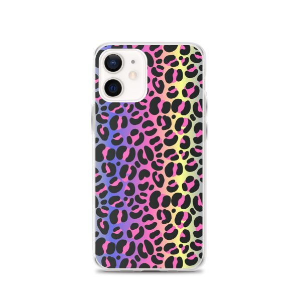 Neon Leopard iPhone Clear Case