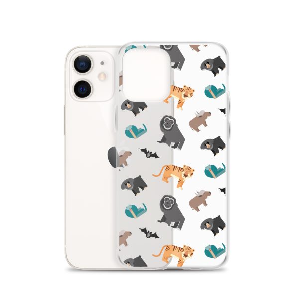 Asian Jungle Animals iPhone Clear Case